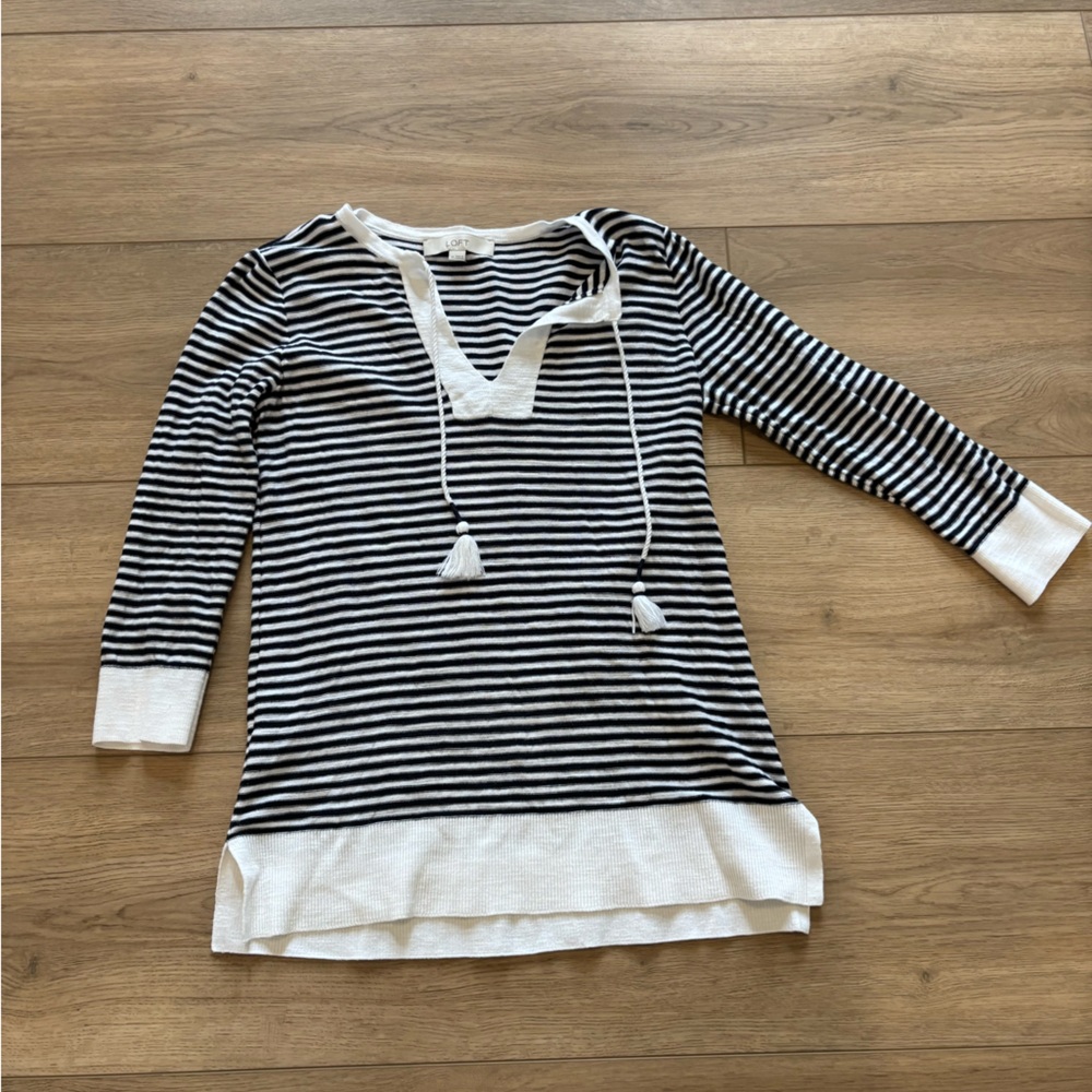 NWOT Loft Striped Top